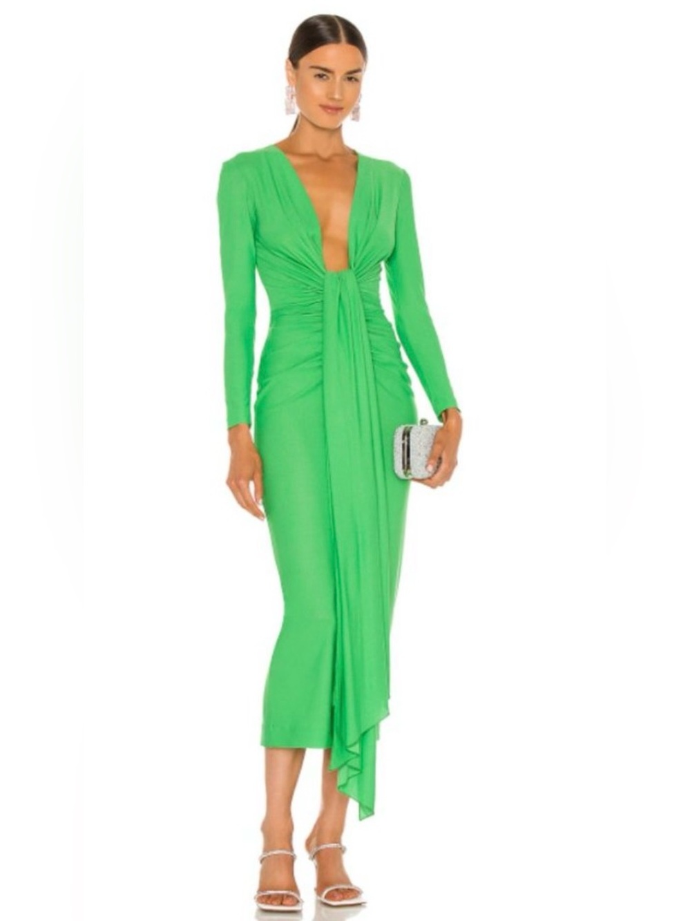 Solace London Green Lorena Midi Dress size 6